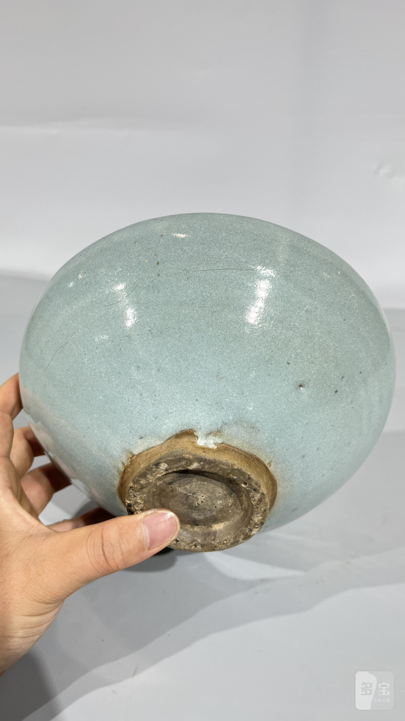 明 钧瓷紫斑碗 - 图5